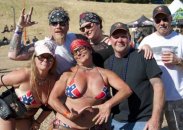 A group of friends from several states rode in to soak up the sun and fun at the pit along the Eel River
