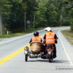 #16 Chris Knoop, with wife Christine in the sidecar