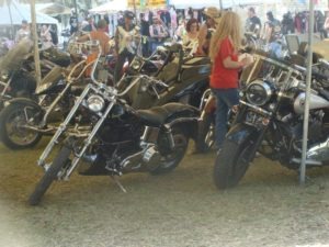 Judges make their rounds searching for the best of the bike show entries