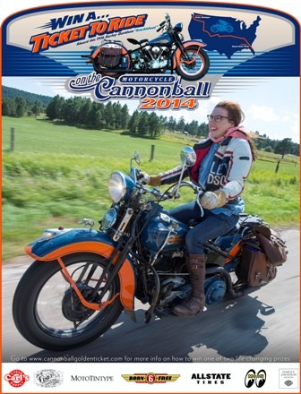 2014 Motorcycle Cannonball Run Golden Ticket Sweepstakes