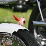 White Mike from Orangevale Choppers took 1st in the Radical Design class with the "Flying Eyeball"