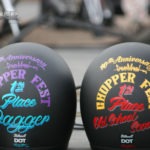 The awards were Biltwell helmets that were hand painted onsite by Sonny Boy