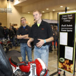 Students from Mitchell Technical Institute discuss their DSCCC build with attendees