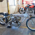 K model drag bike owned by Dan Rognsvoog, Franksville, WI. The Arkansas Traveler was originally campaigned in the 50's by "Flying" Sammy Satterly.