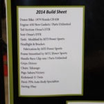 List of parts and donors for Mitchell's 2014 DSCCC build