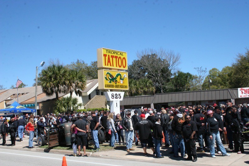 Willie's Tropical Tattoo Chopper Time Show in Ormond Beach, Florida