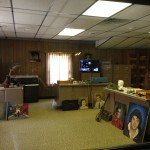 Elvis' carport office is where he gave his first televised interview after returning from service