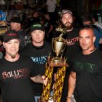 Ballistic Cycles with Baddest Bagger first place trophy