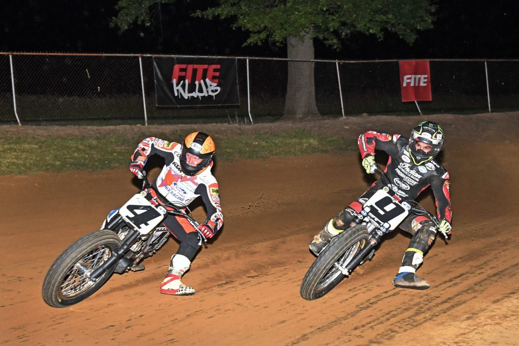 Carr (4) and Mees (9) goin’ at it in the Main. Mees won, but Carr kept him honest.