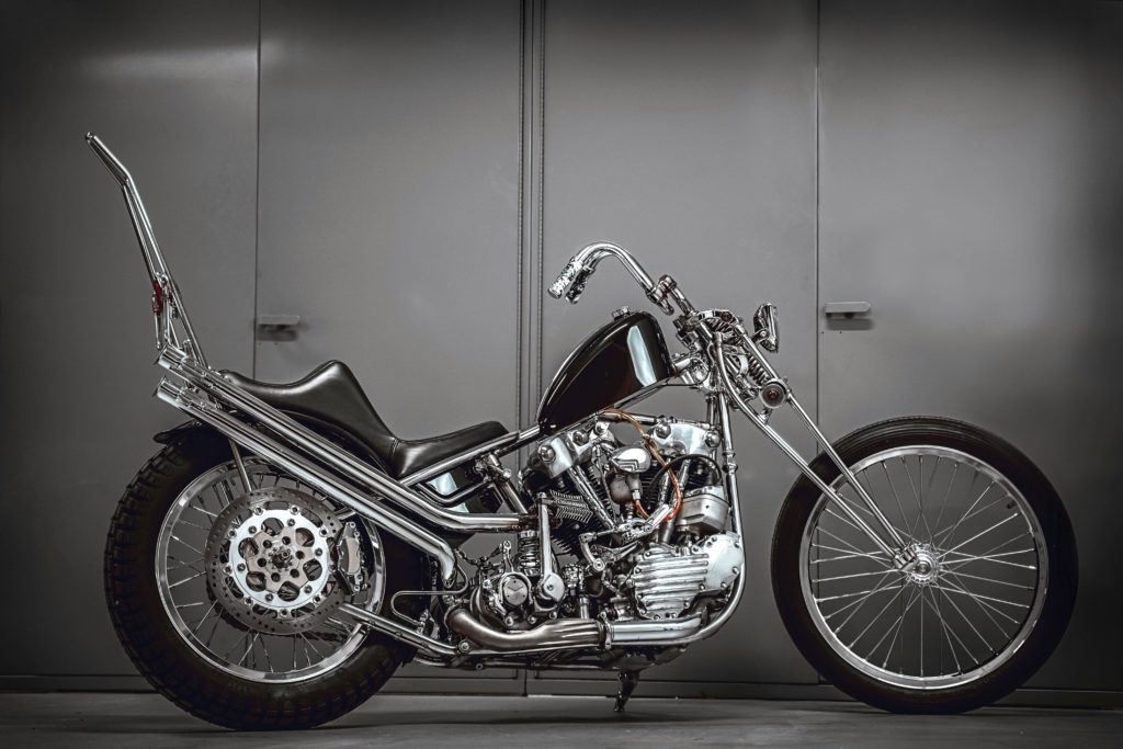Some 60 custom machines from all over the world took part in The No Show competition. Top: Buffalo, New York’s Christian Newman grabbed the Harley-Davidson Museum Award with his stunning stainless Knuckle