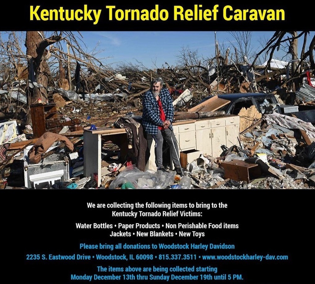 War Dogs Charity Riders Kentucky Tornado Relief flyer