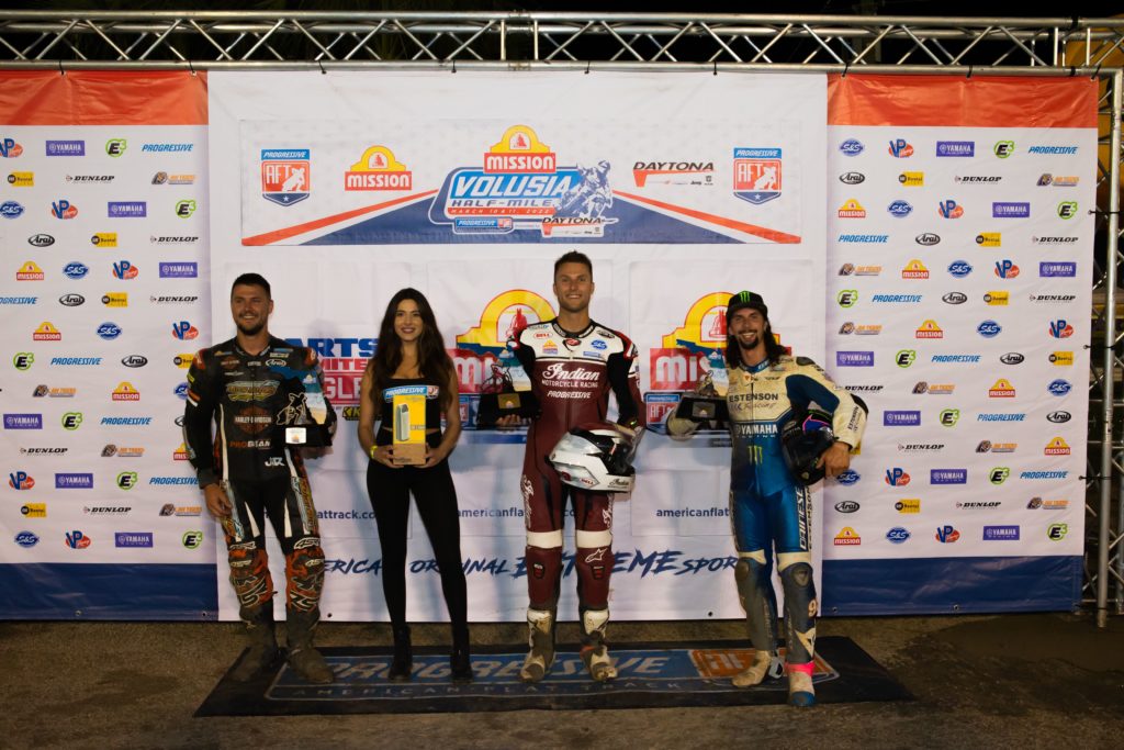 Indian Motorcycle wins at American Flat Track's Daytona opener