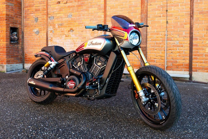 Custom Indian Scout Rogue Hardnine Choppers