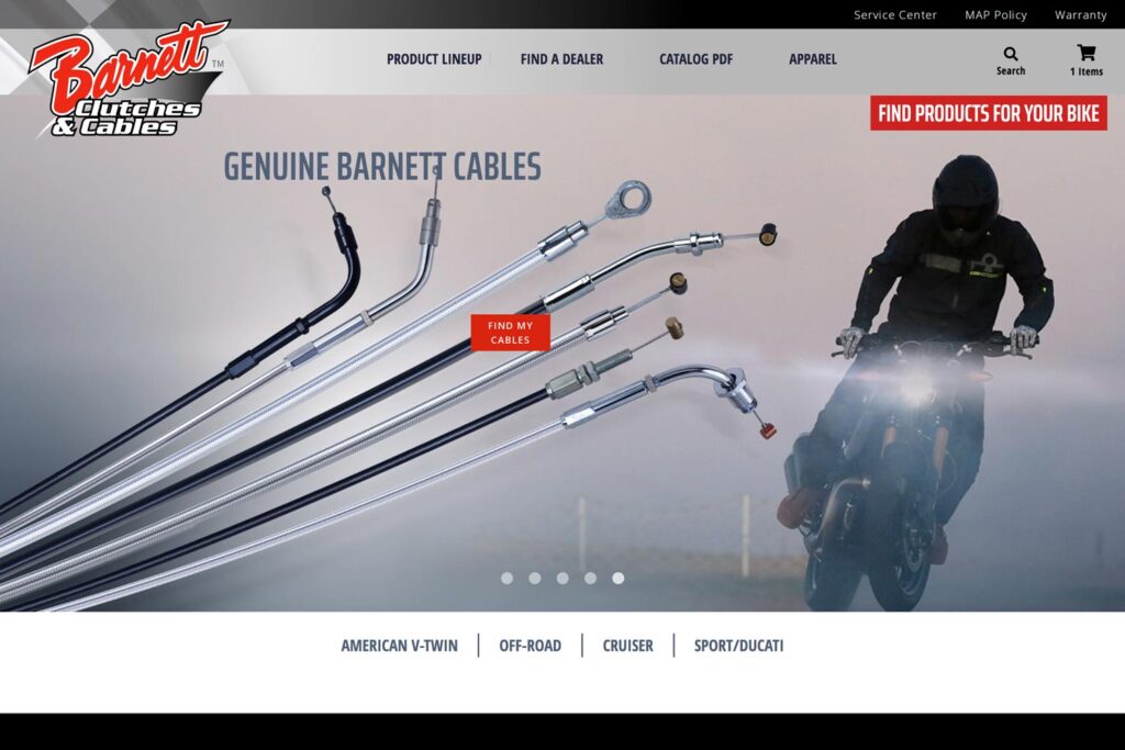 Barnett Clutches and Cables Homepage