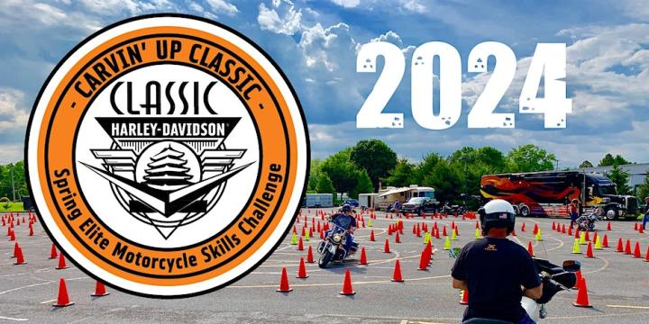 Carvin' Up Classic Motorcycle Skills Challenge 2024