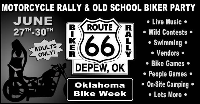 Oklahoma Bike Week 2024 - Route 66 Rally for the Veterans