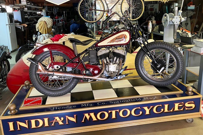 Steve Huntzinger Craftsman of the Classics 1940 Indian Scout bobber