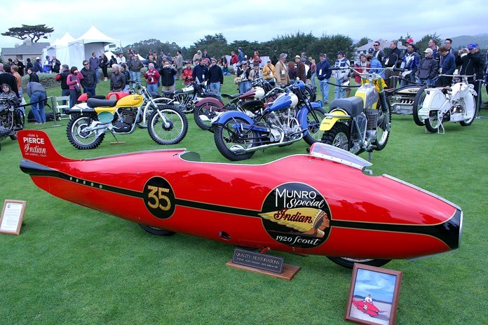 Steve Huntzinger Craftsman of the Classics 1920 Burt Munro Indian streamliner