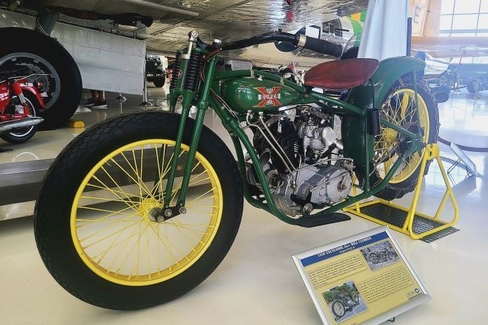 Lyon Air Museum Bikes and Bombers Excelsior hill climber