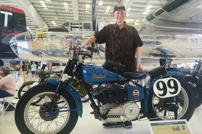 Lyon Air Museum Bikes and Bombers Don Emde Indian Scout