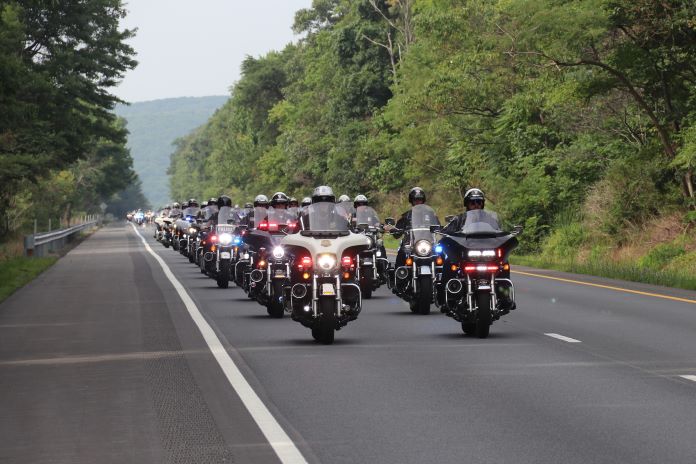 9-11 Ride Police escort group 1