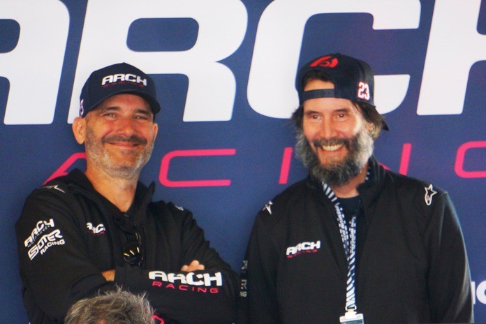 Simon Hammerson Keanu Reeves Daytona pits