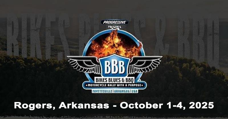 Bikes, Blues and BBQ 2025 Motorcycle Rally